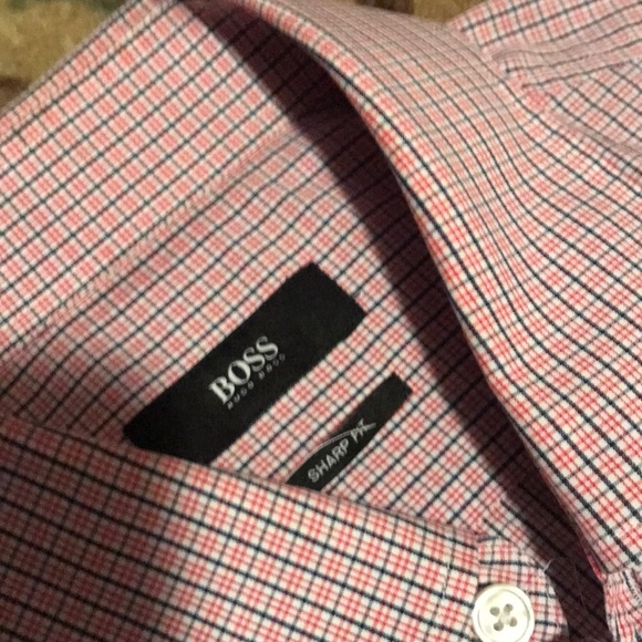 Men’s Hugo Boss checkered dress shirt - Picture 2 of 4